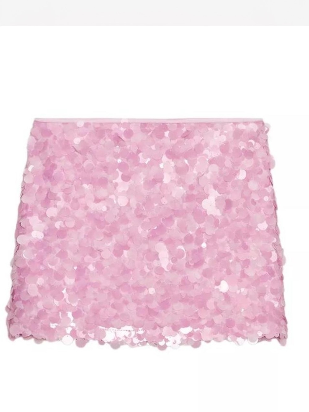 Zara Pink Sequin Mini Skirt
